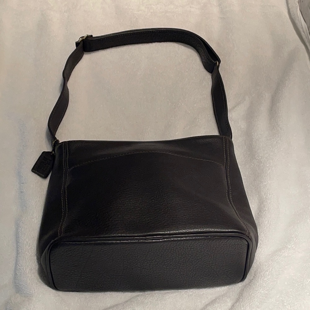 Coach Dark Brown Leather Shoulder & Crossbody Bag